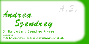 andrea szendrey business card